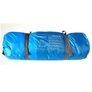 بسته بندی چادر کوهنوردی کمپسور وزن 2 کیلو گرم رنگ آبی