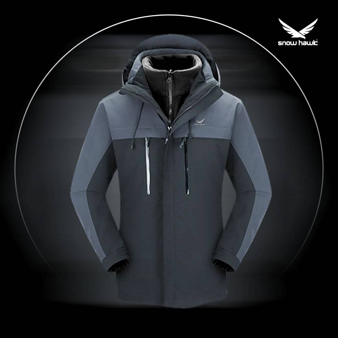 کاپشن دوپوش پلار مردانه اسنوهاک کد 79819